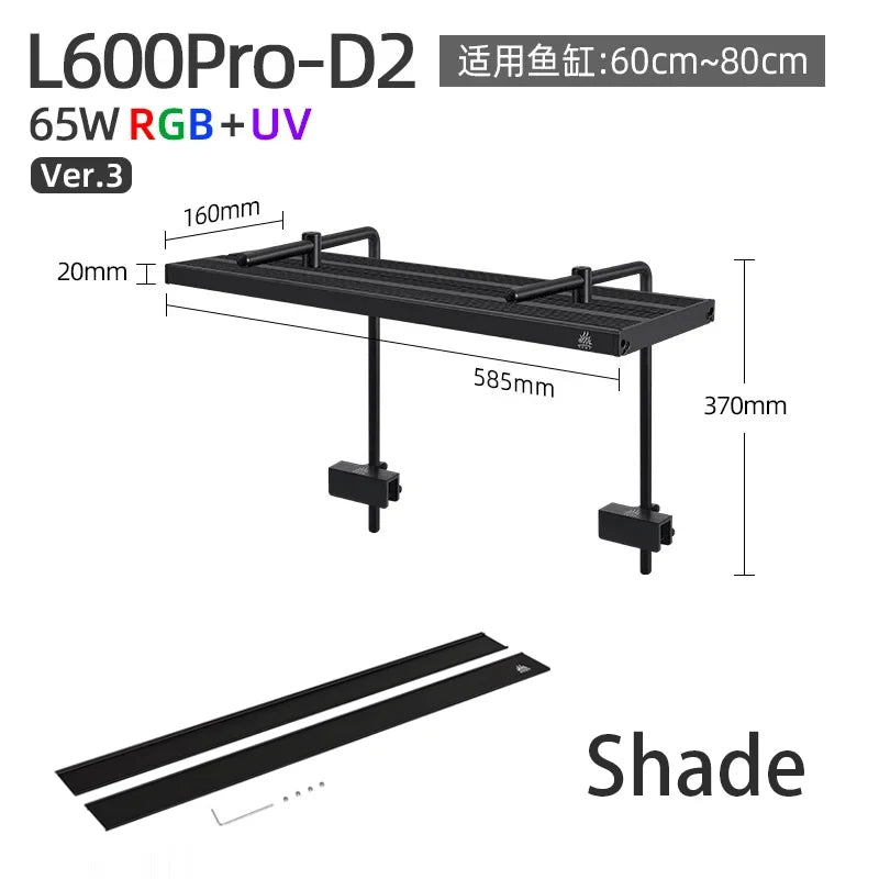 WEEK AQUA L Series APP Control Dimmer & Timer RRB+UVA Aquarium Lighting Planted Led Light