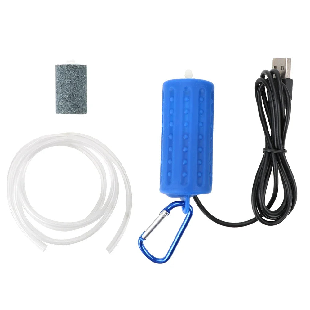 Fish Tank Accessories Mini USB Aquatic Terrarium Filter Mute Energy Saving Supplies Aquarium Fish Tank Oxygen Air Pump Portable