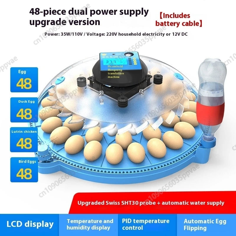 A8 Shape Automatic Egg Incubator For Cockatiel Parrot Quail Birds With Digital Temperature Control And Humidity Adjustment Smart