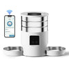 4.5L Automatic Cat Feeder With WiFi Button Smart Pet Cat/Dogs Food Dispenser Two Stainless Steel Bowls Feeder Pet Supplies