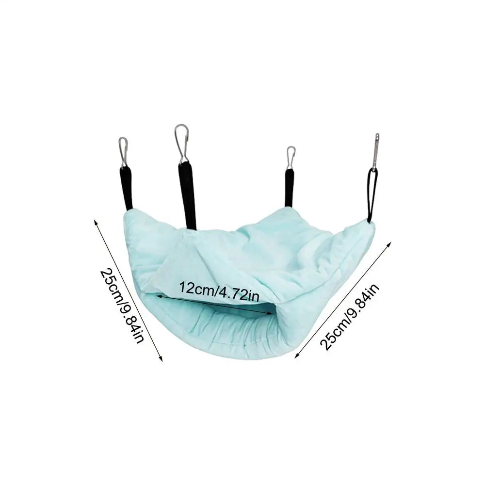 Parrot Warm Bed Double-Layered Winter Warm Bird Bed Parakeet Cage Accessories For Outdoor Indoor Playing Feeding Sleeping