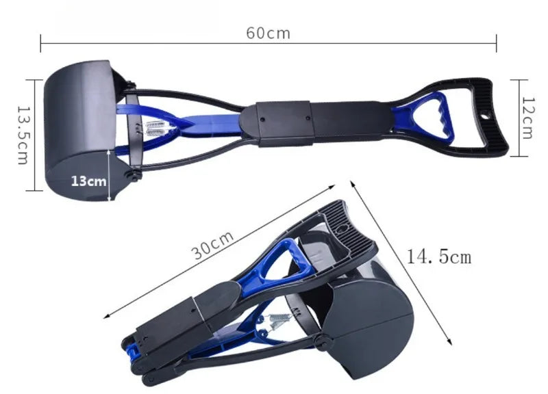 New Dog Poop Picker Extra Long Handle Large Collapsible Scooper Outdoor Dog Walking Cleaning Tool Feces Collector Pet Products