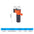 3-in-1 Fish Tank Filter Aquarium Submersible Water Pump AC220-240V Mini Filter Oxygen Air Pump for Small Aquarium Fish Tank