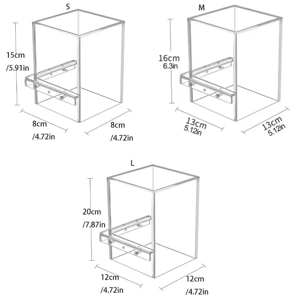 1pc Landscaping Negative Pressure Fish Tank Easy to Install Unique Acrylic Suspended Fish Tank Eye-catching