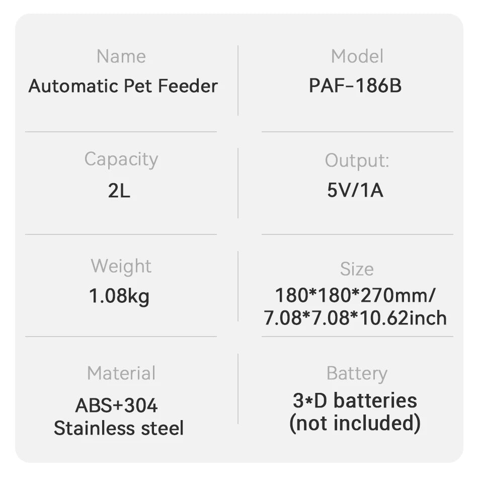 ROJECO 2L Automatic Pet Feeder Smart Cat Food Kibble Dispenser Button Version Smart Control Auto Dog Feeder For Cat Dog Supplies