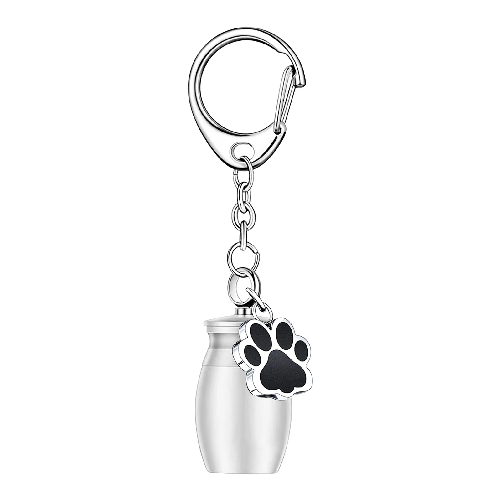 Small Keychain Pet Urn Portable Keep Precious Memories Keepsake Pet Hair Storage Jar Souvenir for Rabbit Kitty Bunny Puppy