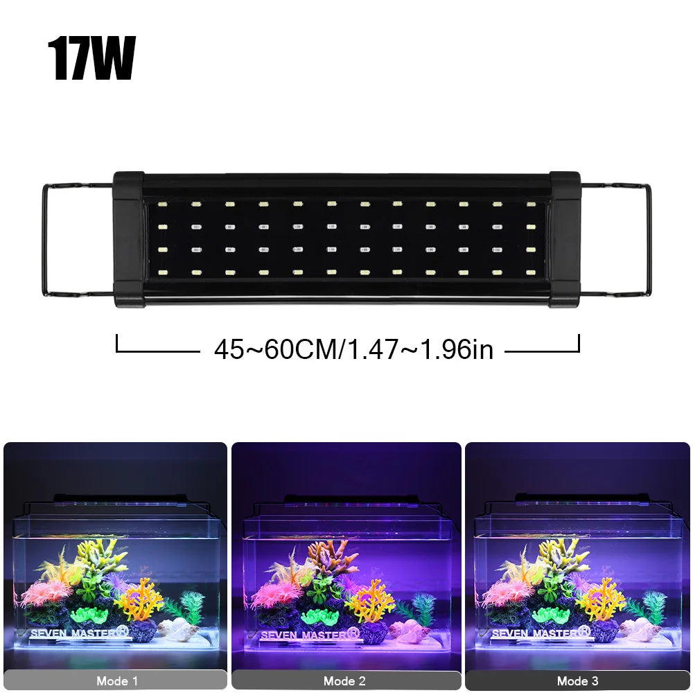 Aluminum Alloy Aquarium Lamp For Plant Grow Fish Tank Bracket Lights Clip on Fish Tank