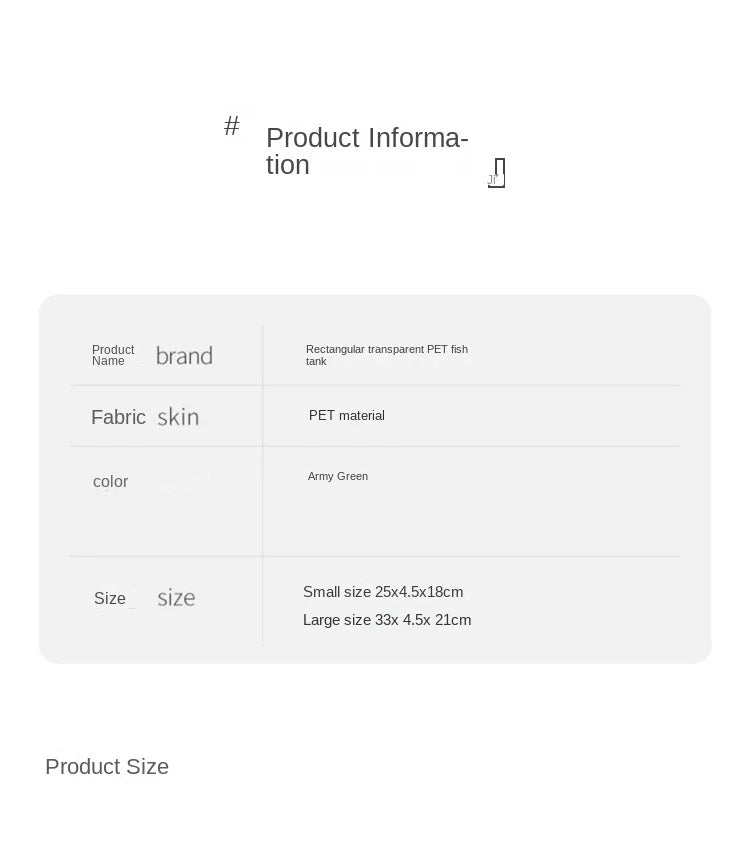 PET Aquariums Shrimp Cover Small Fish Shrimps Turtle Tank Insect Specialized Container Mini Portable Ecosystem Watertank