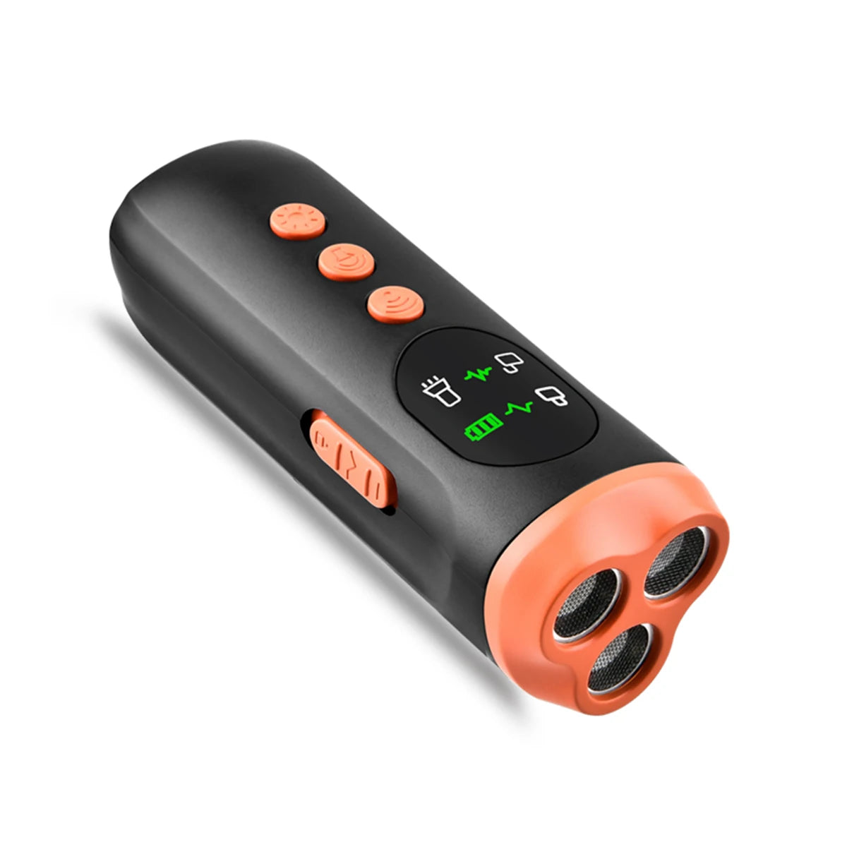 New portable outdoor dog repellent, high-power intelligent cat repellent, anti barking ultrasonic dog repellent with flashlight