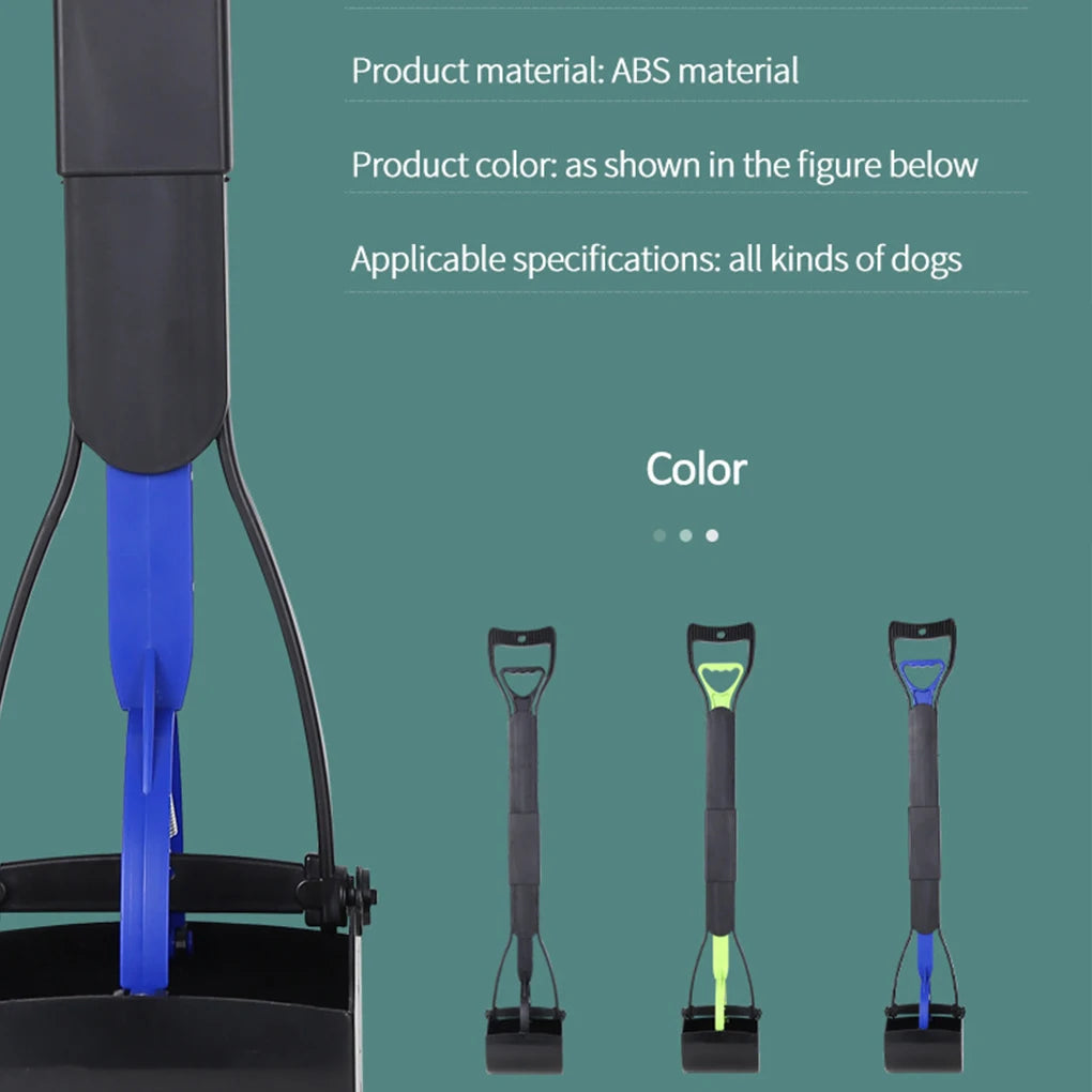 Pooper Scooper For Dog Jaw Clamp Heavy Duty Long Handle Poop Scooper For Dog Puppy Cat Waste Picker Pet Cleaning Shovel Tools