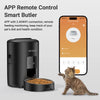 ROJECO 2L Automatic Pet Feeder Smart Cat Food Kibble Dispenser Button Version Smart Control Auto Dog Feeder For Cat Dog Supplies