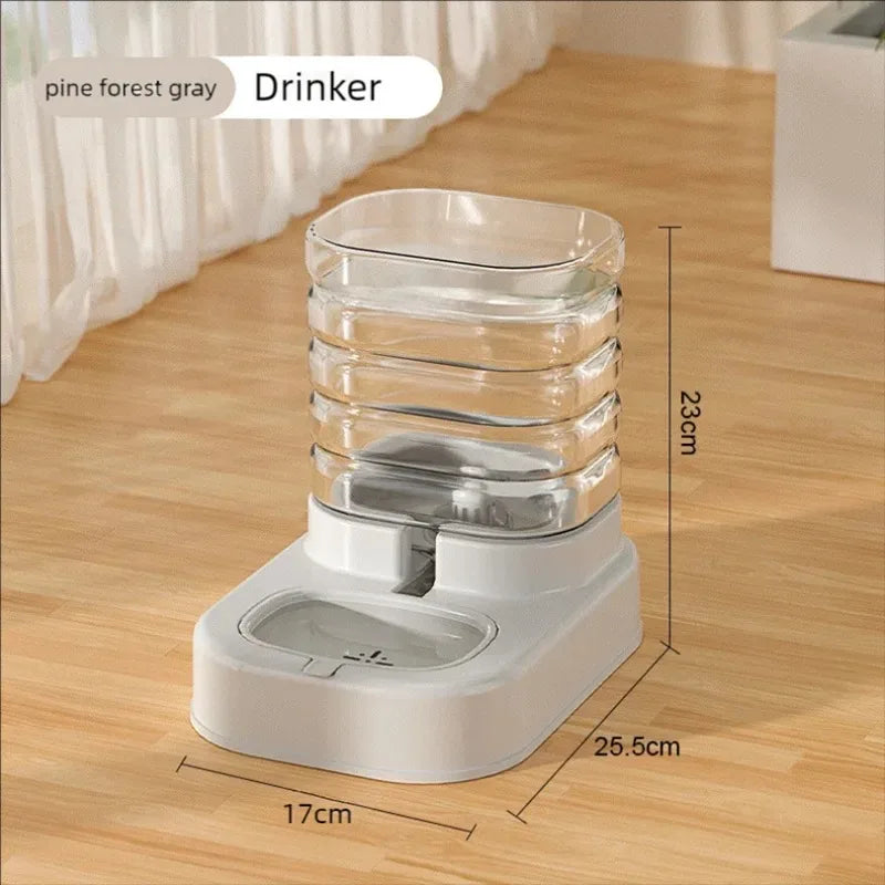 Gravity Pet Feeder and Water Dispenser Set Automatic Dog Feeder and Dog Water Dispenser for Dogs Cats Pets Animals Large Capaci