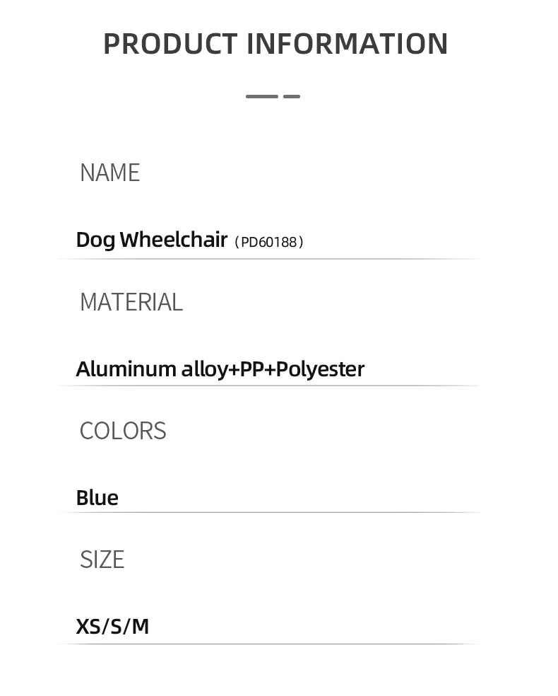 Pet Wheelchair Cart Adjustable Pet Mobility Aids with Wheels Disabled Cat Dog Rehabilitation Walking Mobility Aid Troll