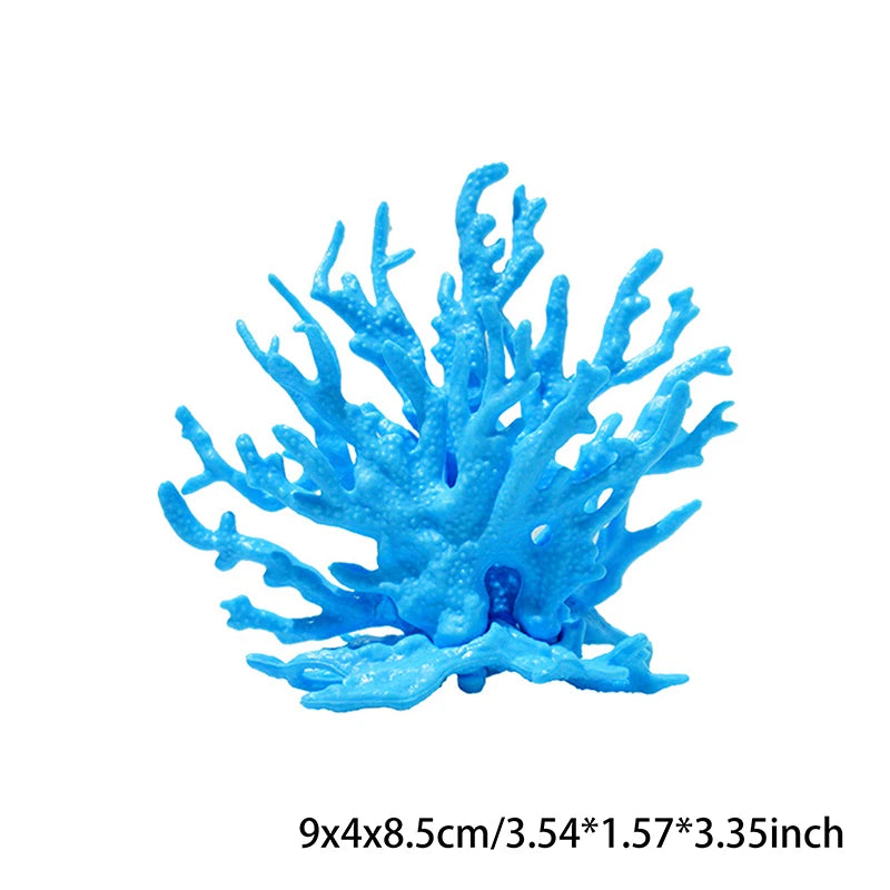 Mini Fish Tank Decorartion Resin Simulation Coral Micro Landscape Fish Tank Starfish Aquarium Decor Ornaments Plants Accessories