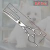 High quality professional pet grooming scissors, curved fishbone scissors, 440C alloy steel, dog grooming and hair trimming tool