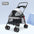 Pet Stroller Dogs Cats Teddy Bear Baby Stroller Small Pet Stroller Light and Foldable Suitable Outdoor Travel Dog Cat Supplies