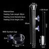 Glass Aquarium Feeder Tube Dish Transparent Fish Tank Shrimp Snail Food Feeder Bowl Aquarium Feeding Accessories Shrimp Feeders