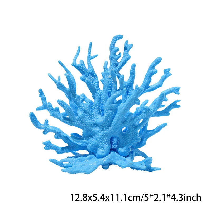 Mini Fish Tank Decorartion Resin Simulation Coral Micro Landscape Fish Tank Starfish Aquarium Decor Ornaments Plants Accessories