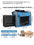 Dog or Cat Bike Basket, Expandable Soft Sided Pet Carrier Backpack with 4 Open Doors, Foldable Dog Bike Carrier