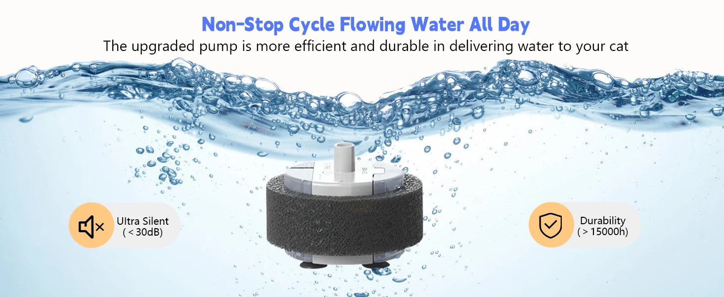 4L Ultra-Quiet Stainless Steel Cat Water Fountain Automatic Drink Filter Pet Drinking Dispenser Drinker For Cats Water Filter