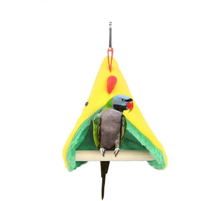 Warm Bird Shawl Nest Corner Parrot Blanket Pet Small Animal Hanging Tent Cage Decoration for Parakeet Lovebird Cockatiel