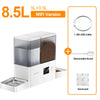 ROJECO 8.5L Automatic Pet Feeder Water Fountain WIFI APP Remote Control Smart Dog 5L Food Dispenser 3.5L Gravity Water Drinker ﻿