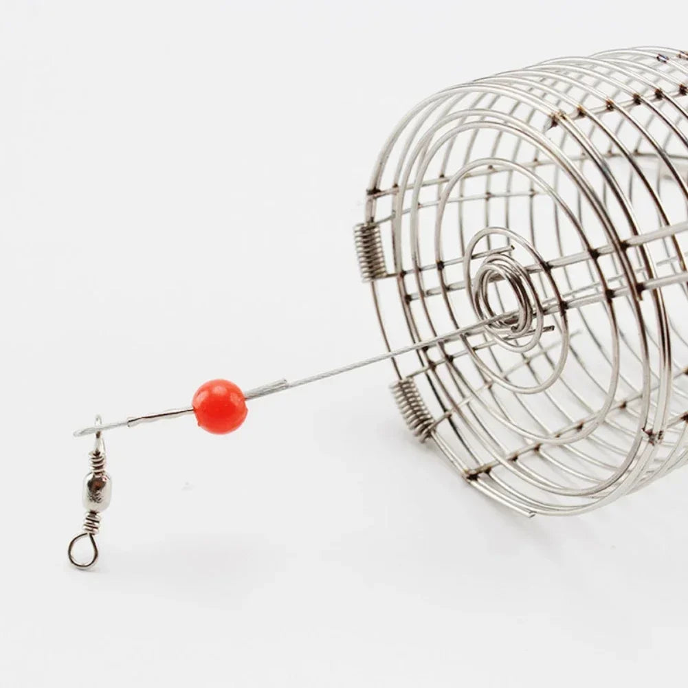 Shrimp Feeding Dish Stainless Steel Shrimp Bowls Feed Dish Metal Container Bait Cage Fish Tank Accessories for Shrimp Foods