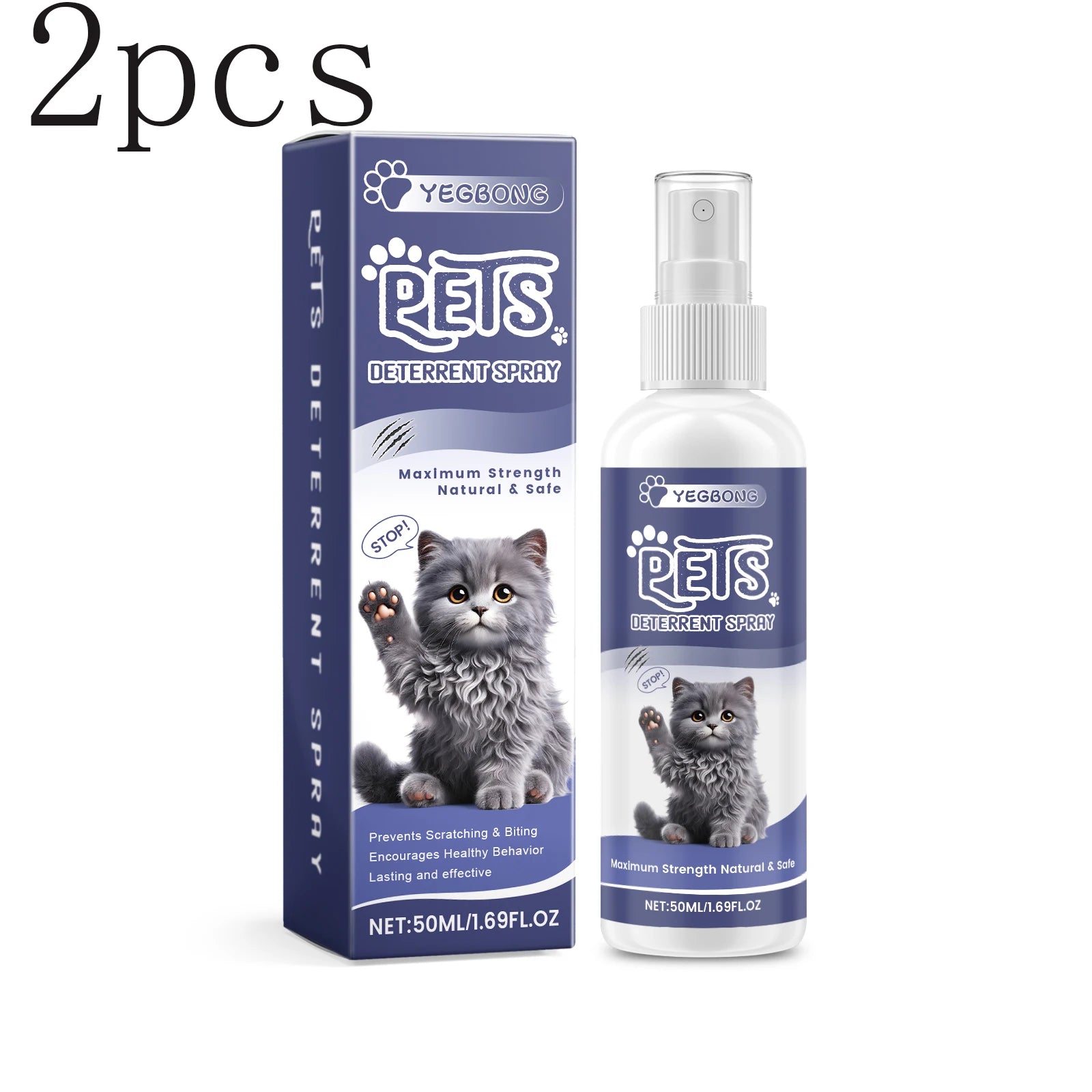 Cat Anti-Scratching Spray -Bitter Formula Deters Licking, Repels Pets from Scratching & Biting, Protects Furniture, Anti-Chewing