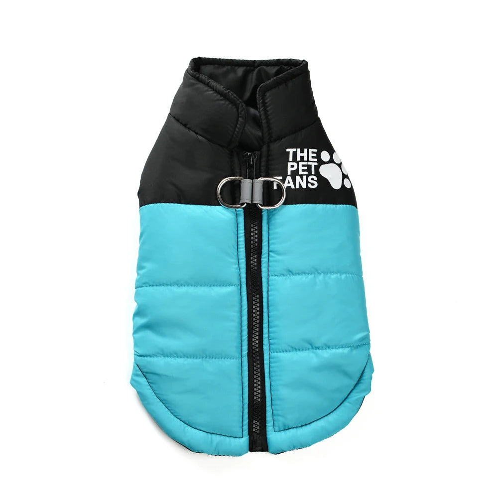 Warm Dog Coat for Small Medium Dogs Cat Autumn Winter Reflective Print Puppy Jacket Costume Chihuahua Pug Dachshund Pet Clothing