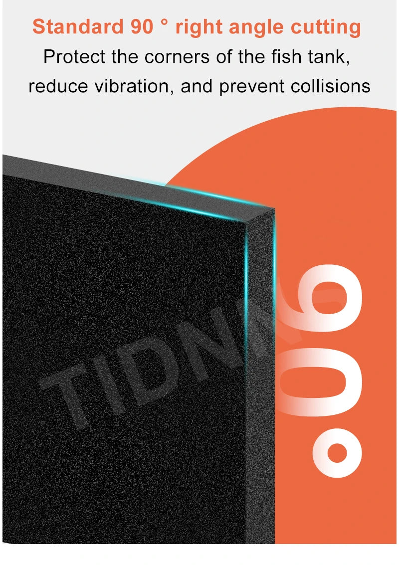 Fish Tank Mat Aquarium Anti-Slip Pad Shock-Absorbing Mute Thickened Black Mat Turtle Tank Landscaping Environmental Insulation