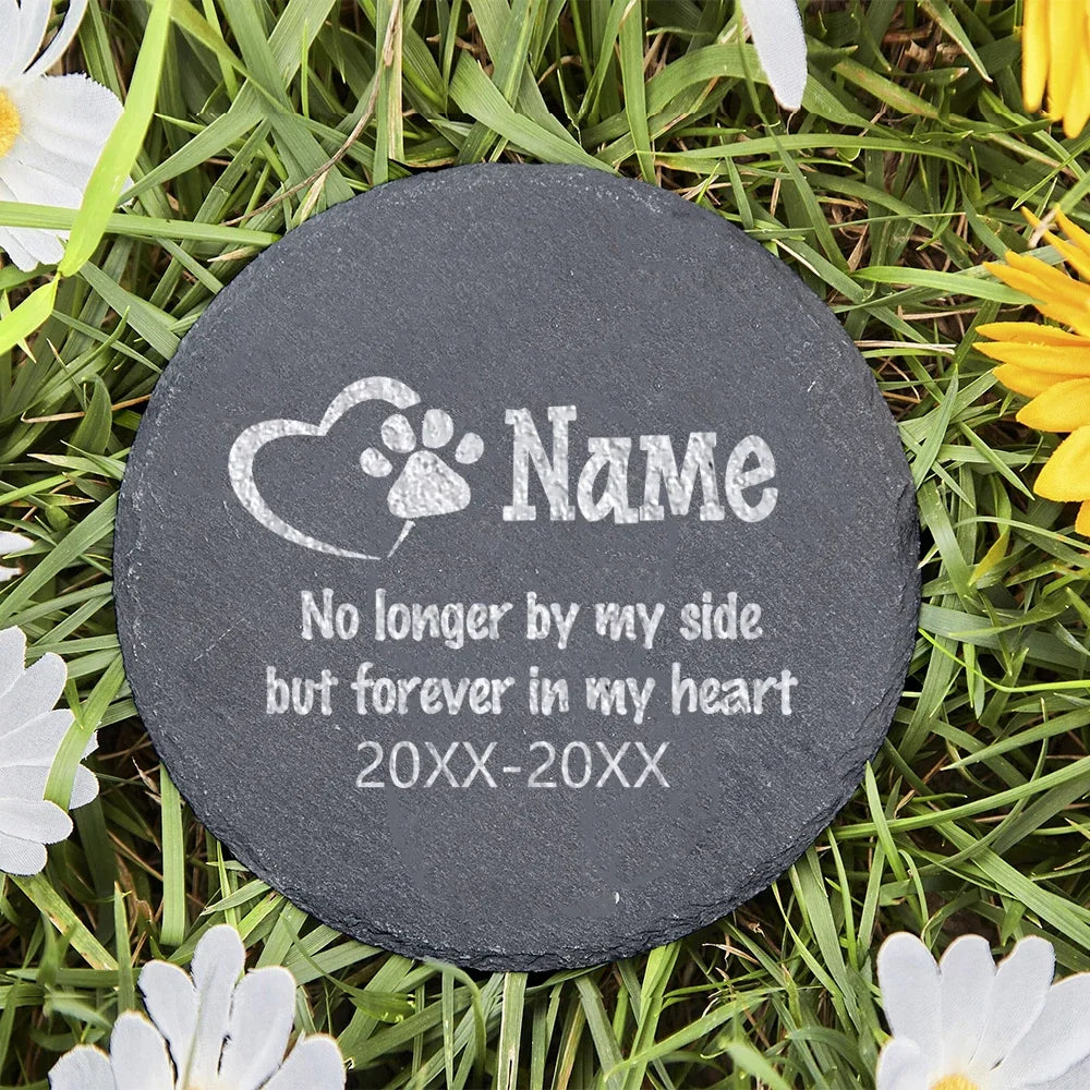 Personalized Pet Memorial Stone Custom Dogs Name of Death Personalized Pet Loss Gifts Dog Grave Marker Plaque Tombstone Custom
