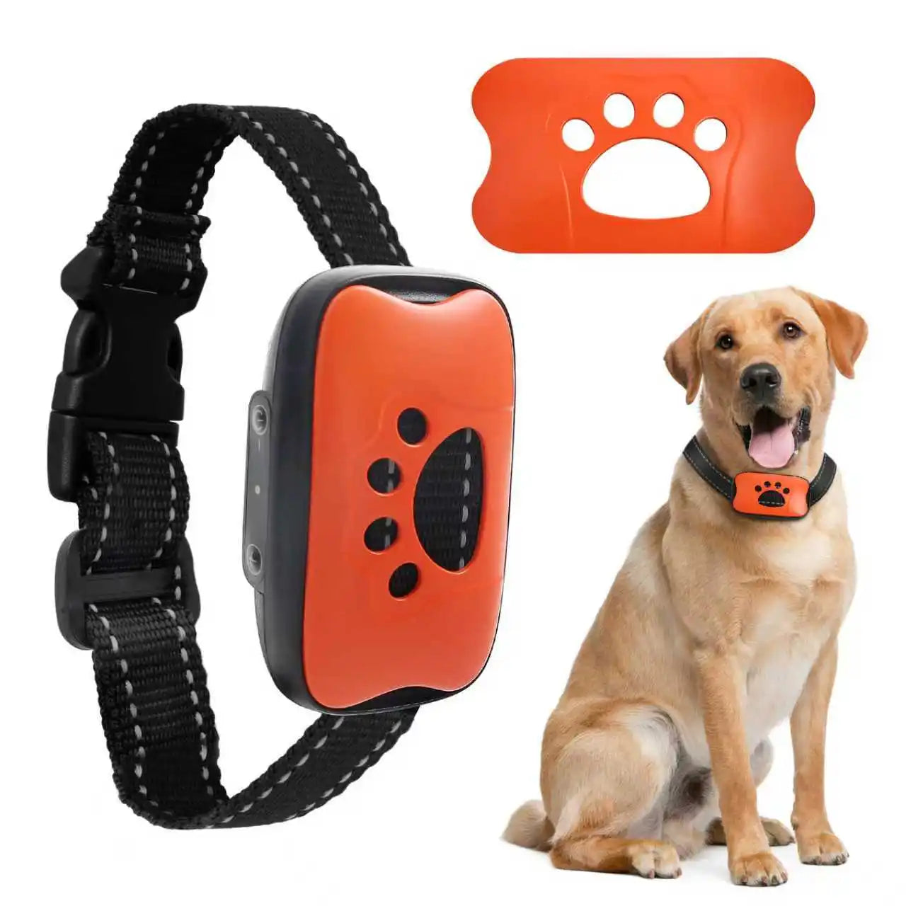 Electric Dog Training Collar Waterproof Dog Bark Collar USB Rechargeable Anti Barking Device Pet Dogs Accessories