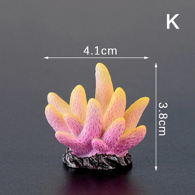 Artificial Coral Fish Tank Decoration Emulates Starfish Resin Reef Landscape Aquarium Decoration Craft Tabletop Decoration