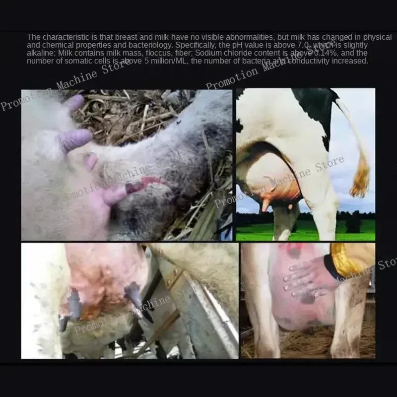Recessive Cattle Mastitis Detector Cow Livestock Breast Tester Subclinical Mastitis Rapid Detector Cattles Farm Nipple Detect