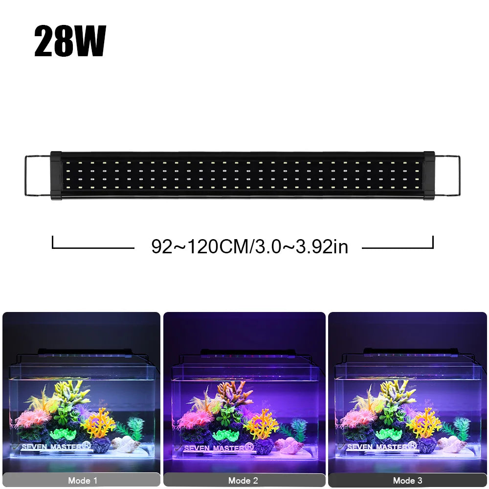 Aluminum Alloy Aquarium Lamp For Plant Grow Fish Tank Bracket Lights Clip on Fish Tank