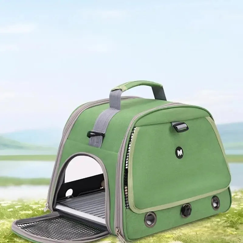 Bird Cage Parrot Carrier with Perch for Parakeet Lovebird African Gray Cockatiel Caique Conure Quaker Hiking Pet Travel Bag