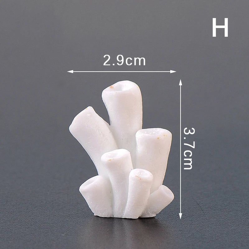Artificial Coral Fish Tank Decoration Emulates Starfish Resin Reef Landscape Aquarium Decoration Craft Tabletop Decoration