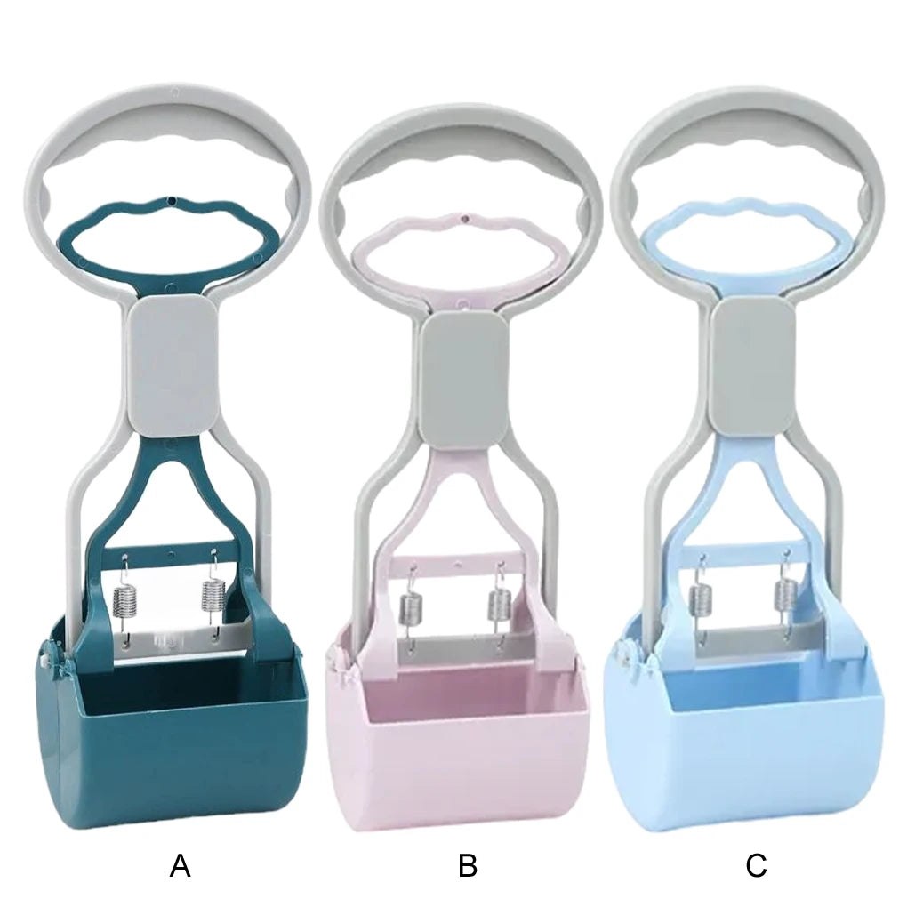 Pooper Scooper For Dog Jaw Clamp Heavy Duty Long Handle Poop Scooper For Dog Puppy Cat Waste Picker Pet Cleaning Shovel Tools