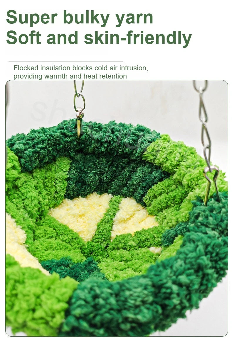 2025 Parrot Breeding Nest Versatile Winter Bird House Hanging Hammock Cage Accessories Breathable Warm Parrot Cage Nid Oiseaux