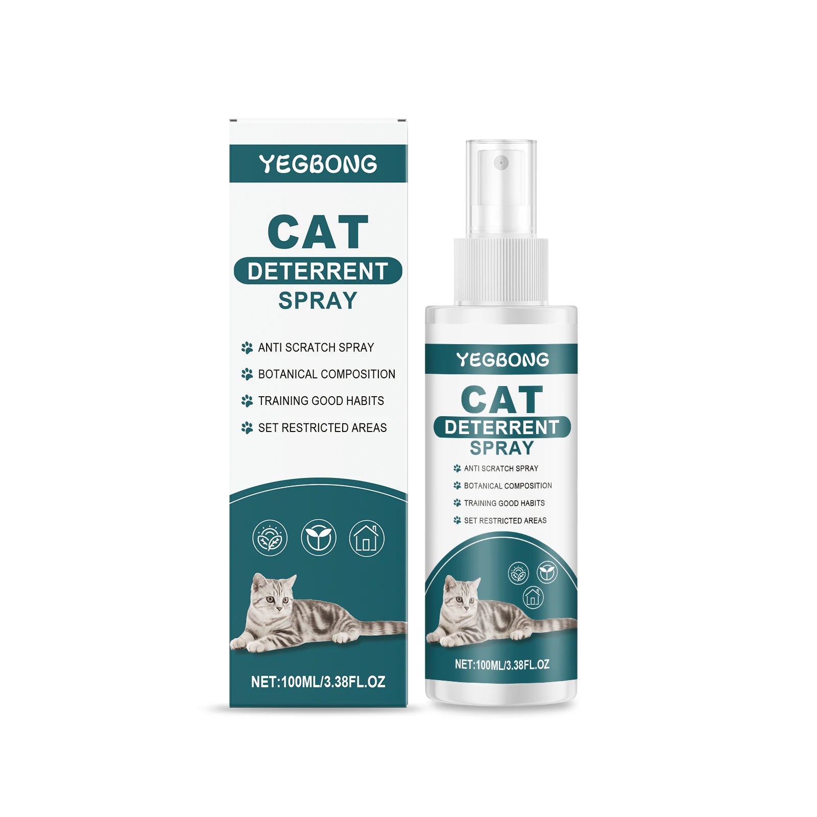 100ml Pet Deterrent Spray for Cats and Dogs Bitter Training Aid to Discourage Chewing and Scratching Safe Indoor Use on Furnitur