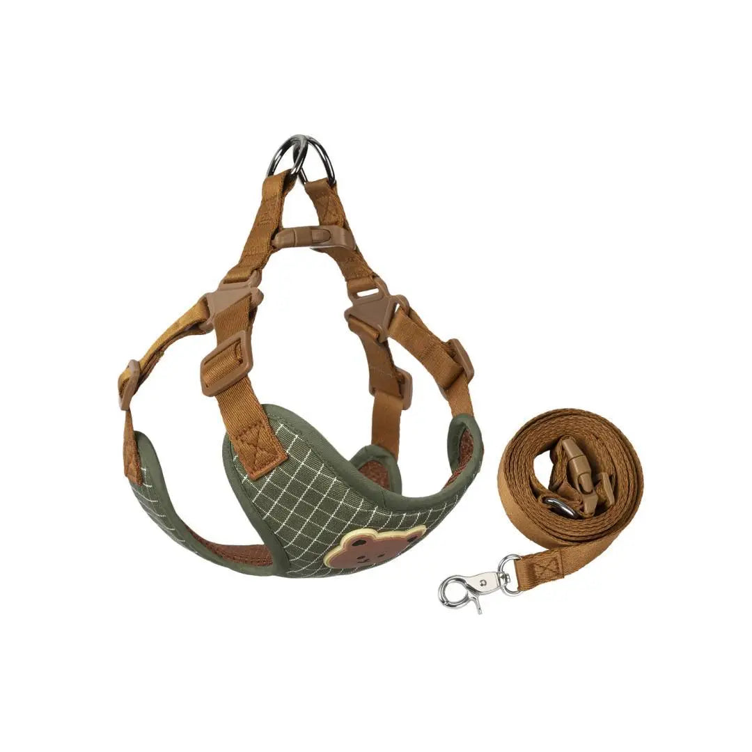 Pet Dog Harness Leash Set Small Medium Dog Cat Vest Breathable Puppy Chest Strap French Bulldog Chihuahua Harness Pet Supplies