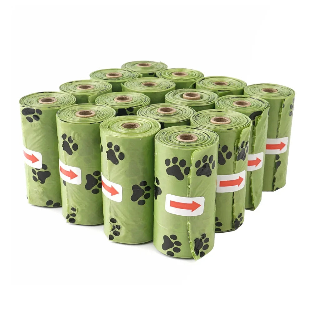 240pcs/16Rolls Thick Dog Poop Bags, Leak Proof Pet Waste Bag For Dog Outdoor Walking