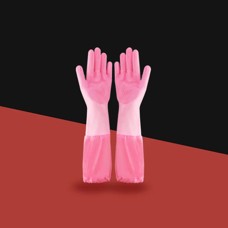 Pet Grooming Cleaning Gloves Dog Cat Bathing Glove Indirect Shampoo Gel Scrubber Clean Soft Silicone Glove Hand Skin Protection