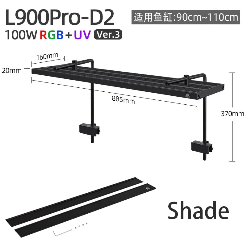 WEEK AQUA L Series APP Control Dimmer & Timer RRB+UVA Aquarium Lighting Planted Led Light