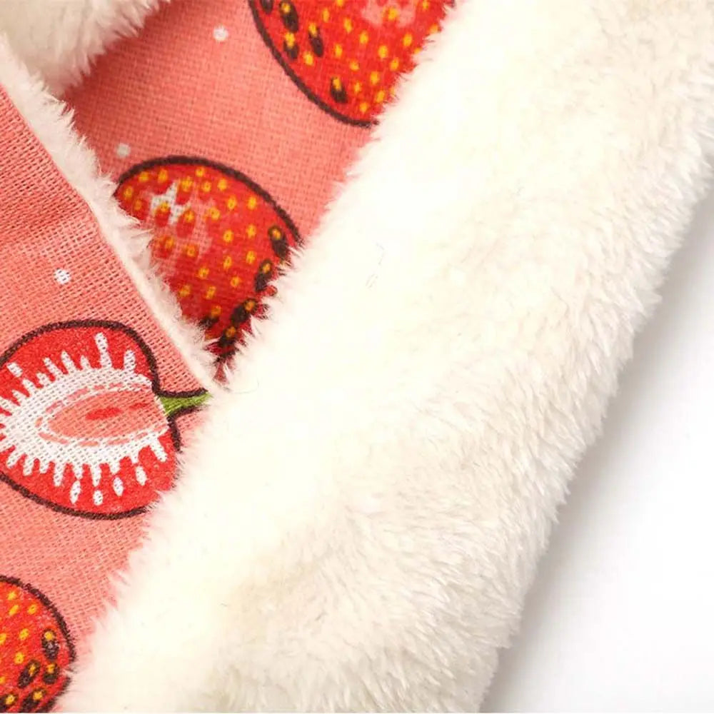 Warm Winter Plush For Small Animal Pet Cage Accessories Hamster House Rat Bed Guinea Pig Hideout Hanging Hammock