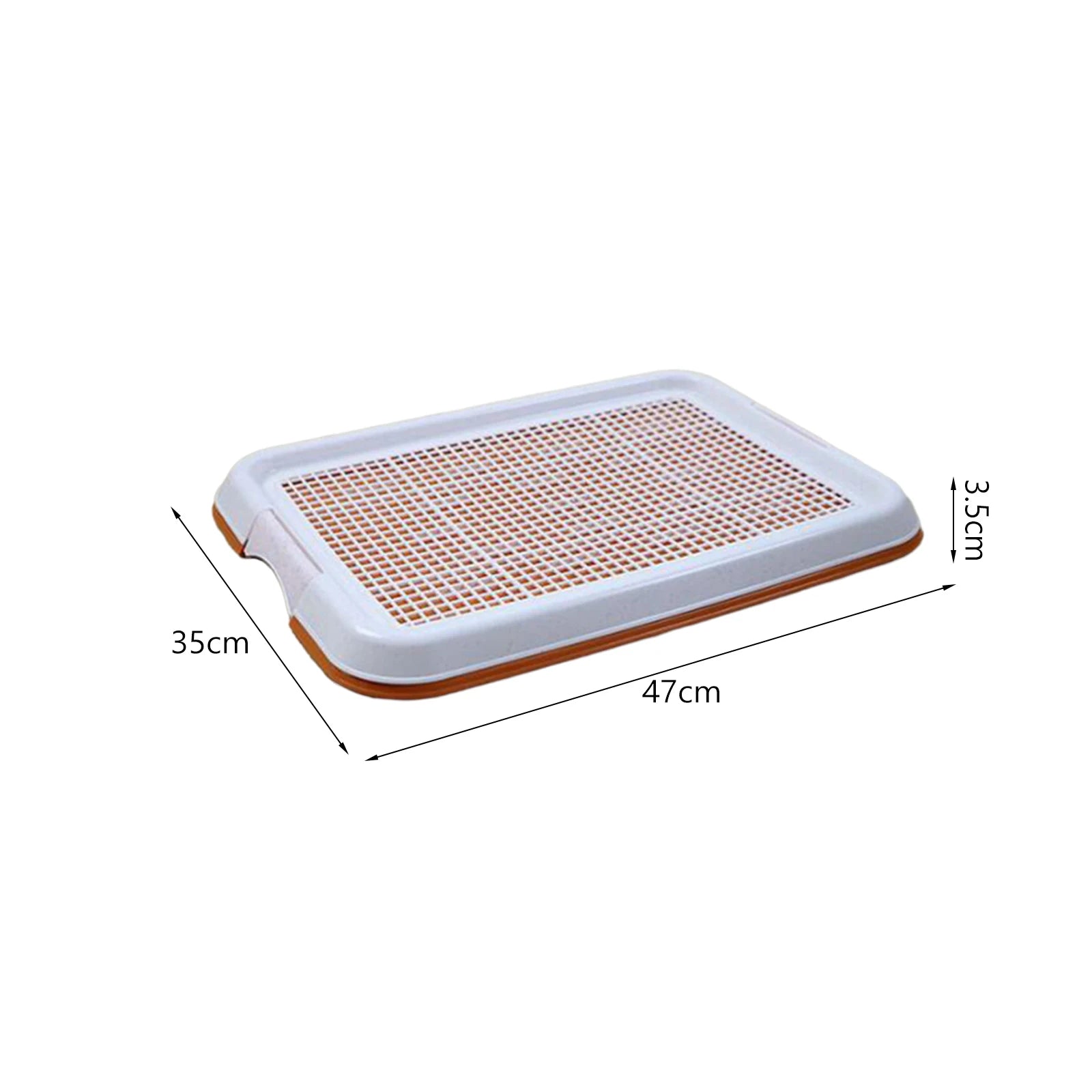 Dog Toilet Anti Slip Removable Mesh Potty Training Tray Puppy Pee Pad Holder for Small Dog Cat Pet Cleaning Supplies 47x35x3.5cm