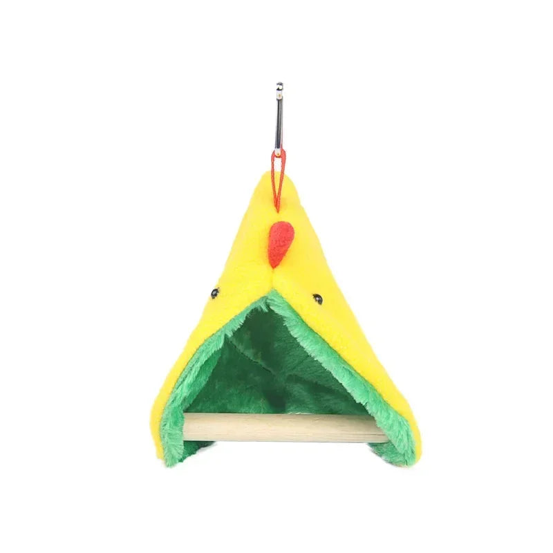 Warm Bird Shawl Nest Corner Parrot Blanket Pet Small Animal Hanging Tent Cage Decoration for Parakeet Lovebird Cockatiel