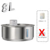 Petavista 8L Automatic Stainless Steel Dog Water Fountain 5000mAh Wireless Pet Drinker Battery & Sensor 2 in 1 Dispenser for Dog