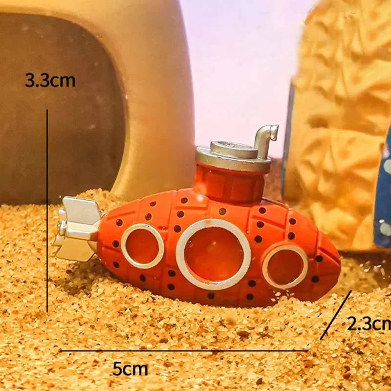 Resin Submarine Ornaments Aquarium Fish Tank Decoration Fish Shrimp Shelter Cave Landscaping Accessories for Aquarium Fish Tank