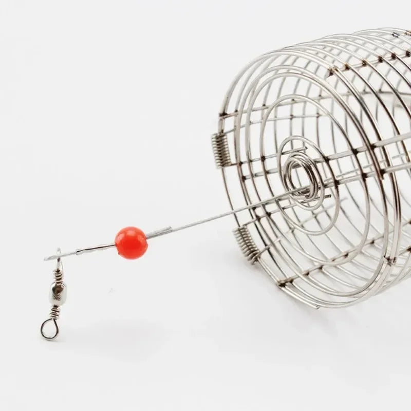 Shrimp Feeding Dish Stainless Steel Shrimp Bowls Feed Dish Metal Container Bait Cage Fish Tank Accessories for Shrimp Foods